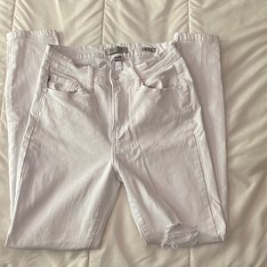 Judy blue high waisted, distressed skinny jeans